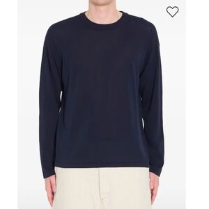 Roberto Collina Deep Blue Long Sleeve Top